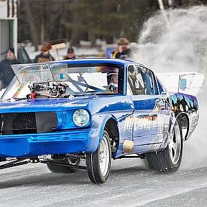 They use a LAKE as a DRAG STRIP!