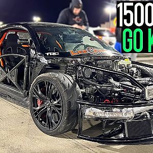 Twin Turbo V10 "GO KART" Street Racing! (Kawi H2 & Corvette)