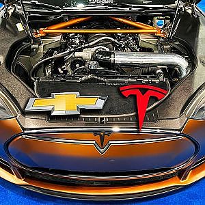 LS swapped Tesla Model S (Is it better this way?)