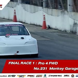 FINAL RACE 1 : 231 กฤตวัฒน์ แสงเสงี่ยม / Monkey Garage / SOUPED UP 2018