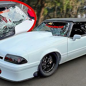 Sick Week Day 2 - Windshield IMPLODED at 223MPH, Big Block Tesla, and MORE!