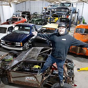 He has a DREAM SHOP in his BASEMENT! (Mike Finnegan’s CRAZY Garages + Collection)