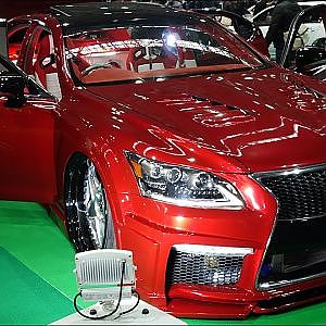 (4K)LEXUS USF40 KING OF LEXUS Vipstyle レクサスUSF40カスタム - 大阪オートメッセ2018
