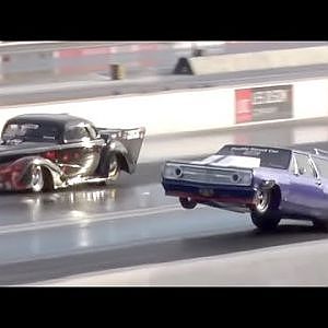 Chevy Wagon rips HUGE Wheelies & WINS..This thing is SICK!