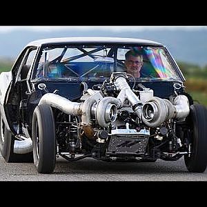 MASSIVE twin turbos and INSANE launches from this 68' Camaro!