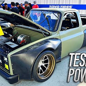 900HP Electric truck! | Tesla powered Squarebody
