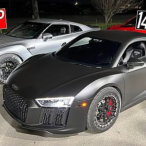 INSANE Street Races - Lambos, GTRs, AWD Civic, Tesla Plaids + MORE!