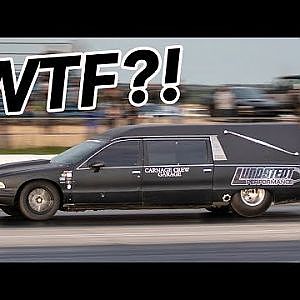 We found a HEARSE at the drag strip..and ITS FAST!