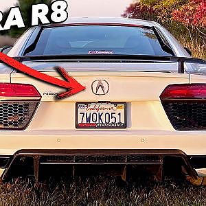Sneaking an Audi R8 into a Honda/Acura show!