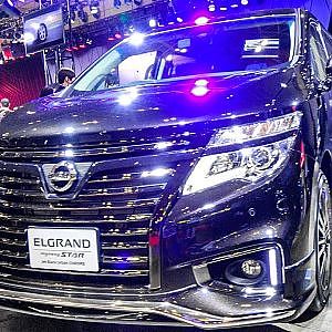 (4K)NISSAN ELGRAND Highway STAR Jet Black Urban CHROME 日産 エルグランド アーバンクロム - TOKYO AUTO SALON 2020