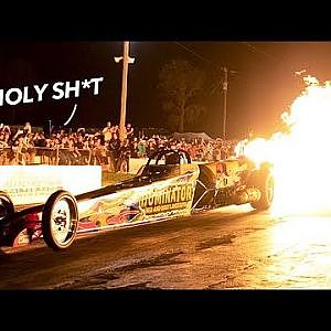 INSANE Jet car LAUNCH at Cleetus and Cars!