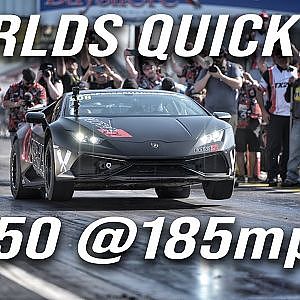 WORLDS QUICKEST DRAG HURACAN 7.50 @ 185 | AMS Performance